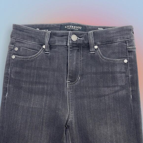 LIVERPOOL Women’s 25P Black High Rise Ankle Jeans - Picture 1 of 4